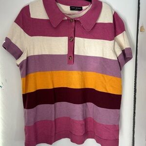 Lane Bryant - Super Soft Short Sleeve Polo Sweater